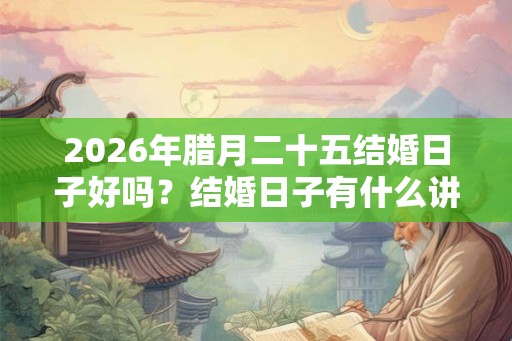 2026年腊月二十五结婚日子好吗?结婚日子有什么讲究? 2026年腊月二十五结婚日子好吗?结婚日子有什么讲究?