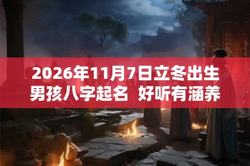 2026年11月7日立冬出生男孩八字起名  好听有涵养的名字