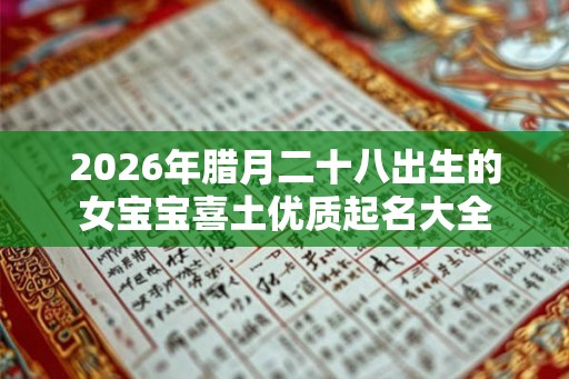 2026年腊月二十八出生的女宝宝喜土优质起名大全