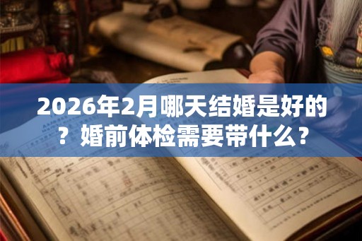2026年2月哪天结婚是好的？婚前体检需要带什么？
