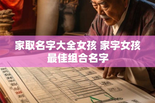 家取名字大全女孩 家字女孩最佳组合名字