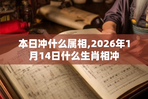 本日冲什么属相,2026年1月14日什么生肖相冲