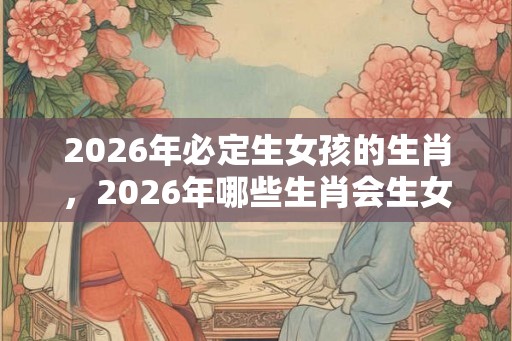 2026年必定生女孩的生肖，2026年哪些生肖会生女孩？