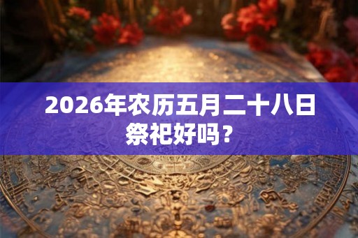 2026年农历五月二十八日祭祀好吗？