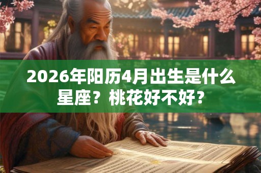 2026年阳历4月出生是什么星座？桃花好不好？