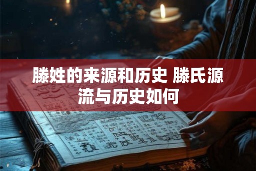 滕姓的来源和历史 滕氏源流与历史如何