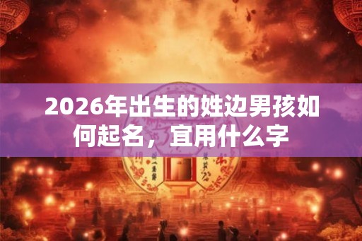 2026年出生的姓边男孩如何起名，宜用什么字
