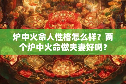 炉中火命人性格怎么样？两个炉中火命做夫妻好吗？