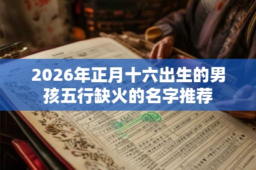 2026年正月十六出生的男孩五行缺火的名字推荐 2026年正月十六出生的男孩五行缺火的名字推荐