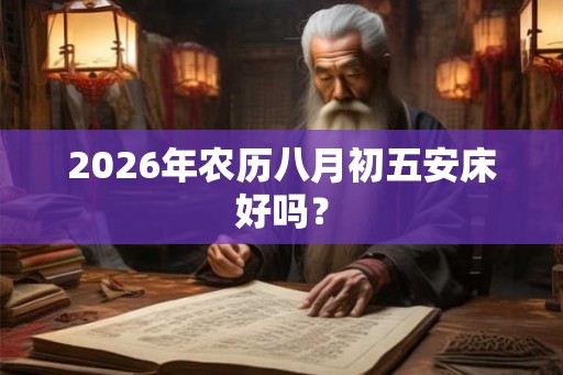 2026年农历八月初五安床好吗？