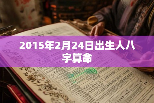 2015年2月24日出生人八字算命