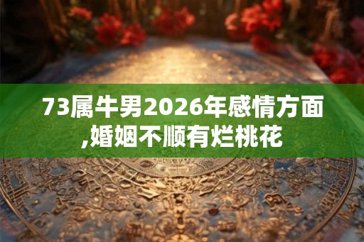 73属牛男2026年感情方面,婚姻不顺有烂桃花 73属牛男2026年感情方面,婚姻不顺有烂桃花