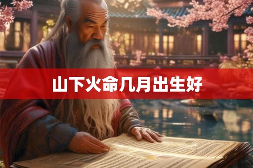 山下火命几月出生好
