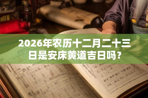 2026年农历十二月二十三日是安床黄道吉日吗？
