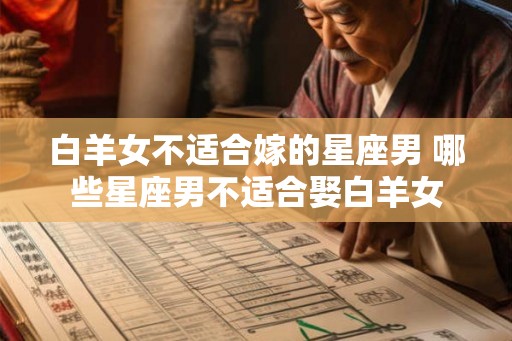 白羊女不适合嫁的星座男 哪些星座男不适合娶白羊女