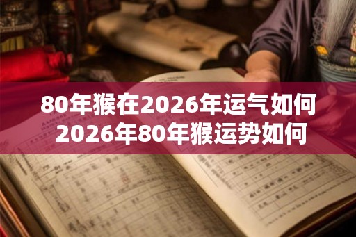80年猴在2026年运气如何 2026年80年猴运势如何 80年猴在2026年运气如何 2026年80年猴运势如何