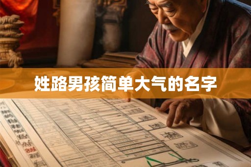 姓路男孩简单大气的名字