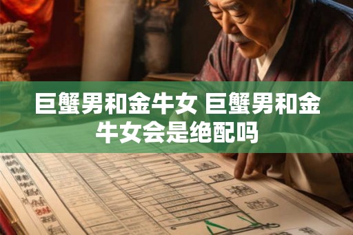 巨蟹男和金牛女 巨蟹男和金牛女会是绝配吗