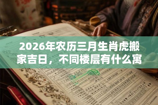 2026年农历三月生肖虎搬家吉日，不同楼层有什么寓意