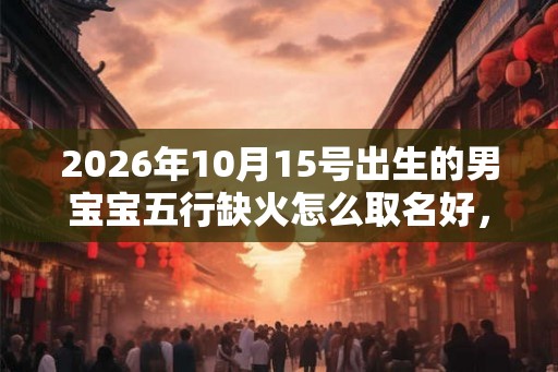 2026年10月15号出生的男宝宝五行缺火怎么取名好,该注意什么 2026年10月15号出生的男宝宝五行缺火怎么取名好,该注意什么