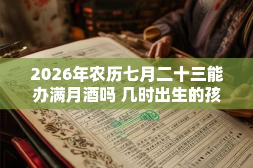2026年农历七月二十三能办满月酒吗 几时出生的孩子好 2026年农历七月二十三能办满月酒吗 几时出生的孩子好