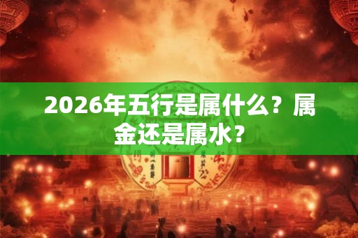 2026年五行是属什么?属金还是属水? 2026年五行是属什么?属金还是属水?