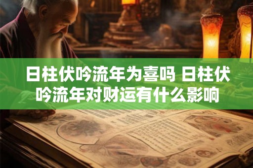 日柱伏吟流年为喜吗 日柱伏吟流年对财运有什么影响