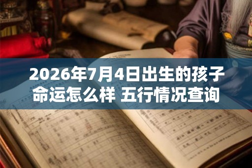 2026年7月4日出生的孩子命运怎么样 五行情况查询