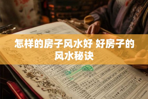 怎样的房子风水好 好房子的风水秘诀