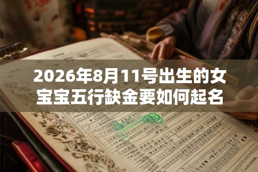 2026年8月11号出生的女宝宝五行缺金要如何起名