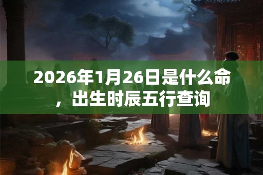 2026年1月26日是什么命，出生时辰五行查询