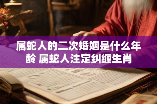 属蛇人的二次婚姻是什么年龄 属蛇人注定纠缠生肖
