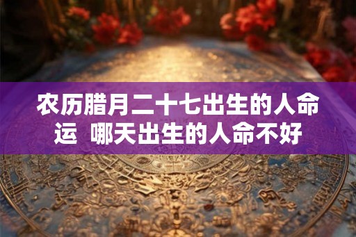 农历腊月二十七出生的人命运 哪天出生的人命不好 农历腊月二十七出生的人命运 哪天出生的人命不好