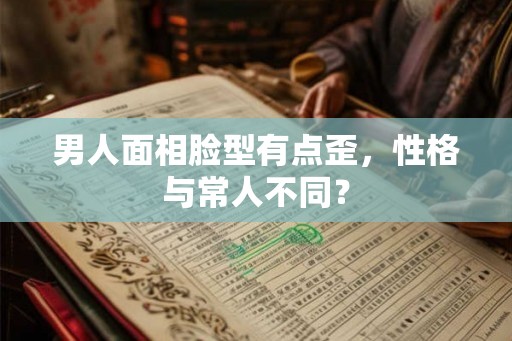 男人面相脸型有点歪，性格与常人不同？