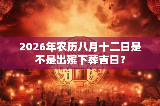 2026年农历八月十二日是不是出殡下葬吉日？