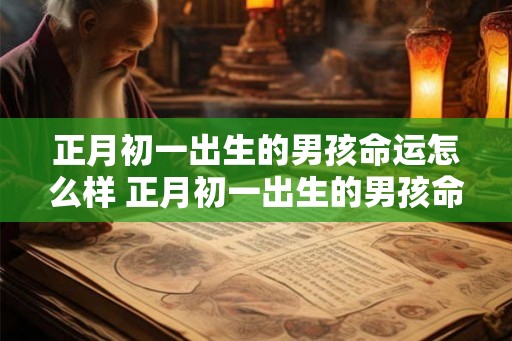 正月初一出生的男孩命运怎么样 正月初一出生的男孩命硬吗 正月初一出生的男孩命运怎么样 正月初一出生的男孩命硬吗