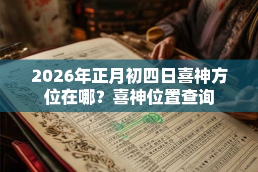 2026年正月初四日喜神方位在哪？喜神位置查询