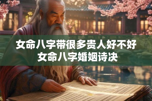 女命八字带很多贵人好不好 女命八字婚姻诗决