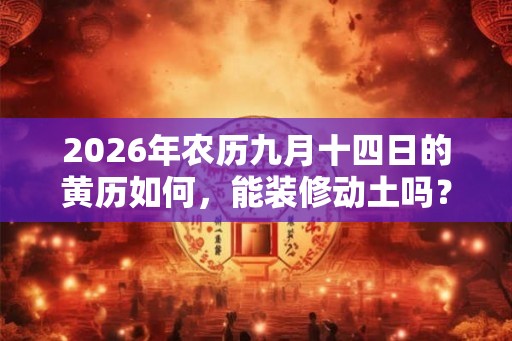 2026年农历九月十四日的黄历如何，能装修动土吗？