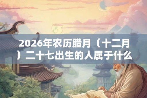 2026年农历腊月(十二月)二十七出生的人属于什么星座? 2026年农历腊月(十二月)二十七出生的人属于什么星座?