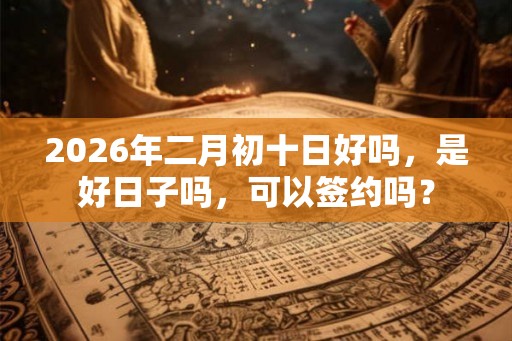 2026年二月初十日好吗，是好日子吗，可以签约吗？