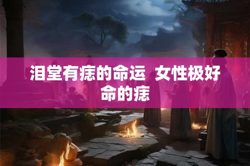 泪堂有痣的命运 女性极好命的痣 泪堂有痣的命运 女性极好命的痣