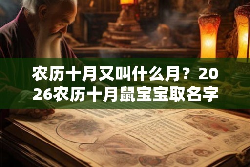 农历十月又叫什么月?2026农历十月鼠宝宝取名字 农历十月又叫什么月?2026农历十月鼠宝宝取名字