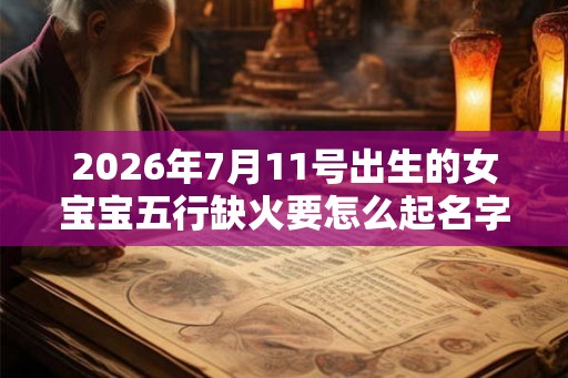2026年7月11号出生的女宝宝五行缺火要怎么起名字