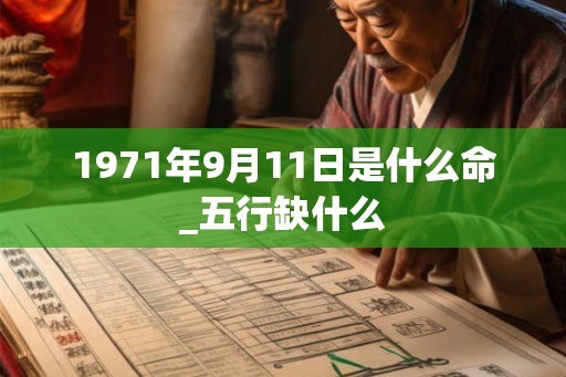 1971年9月11日是什么命_五行缺什么