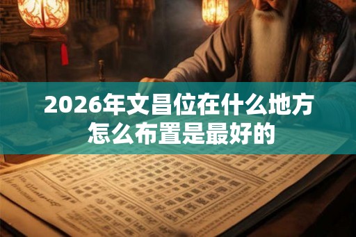 2026年文昌位在什么地方 怎么布置是最好的 2026年文昌位在什么地方 怎么布置是最好的