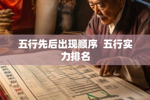 五行先后出现顺序  五行实力排名