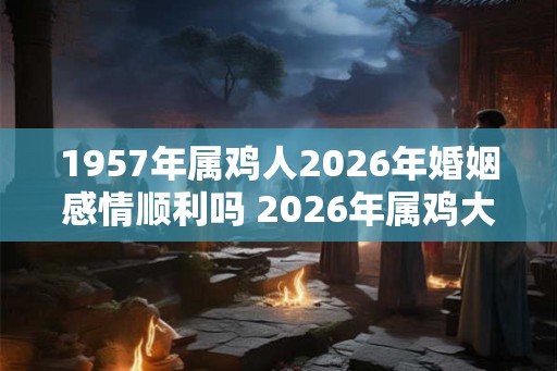 1957年属鸡人2026年婚姻感情顺利吗 2026年属鸡大忌 1957年属鸡人2026年婚姻感情顺利吗 2026年属鸡大忌