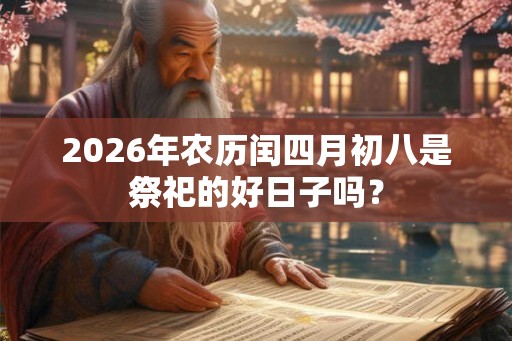 2026年农历闰四月初八是祭祀的好日子吗? 2026年农历闰四月初八是祭祀的好日子吗?