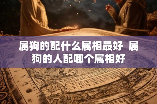 属狗的配什么属相最好  属狗的人配哪个属相好